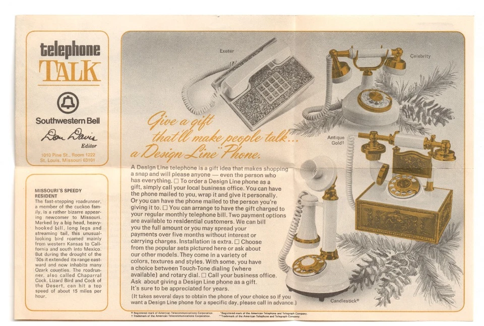 1970s Southwestern Bell Rotary, Handset, Candlestick Exeter Advertising Brochure - Image 4 of 4
