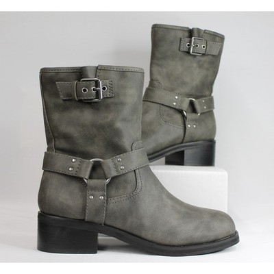 OPEN EDIT WOMEN'S RYLAN ZIP MOTO BOOTIE WOMEN'S 9