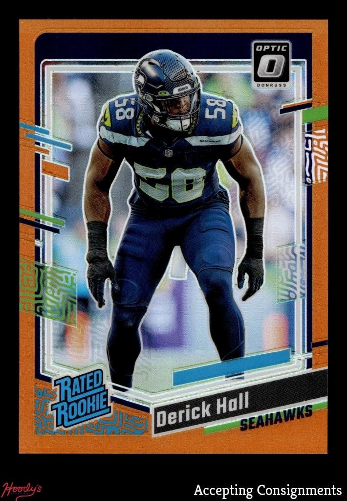 Derick Hall Panini Donruss Optic #291 Orange