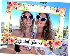 Bridal Shower Photo Booth Props Bride to Be Photo Booth Frame Bridal Floral