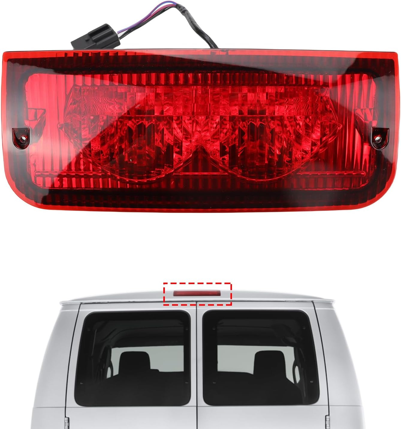 1992-2022 Ford Econoline E150 E250 E350 E450 E550 Third Brake Light–Compatible