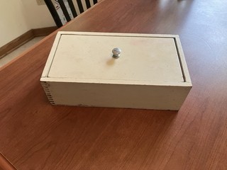 Lead Lined Wood Box Radioactive Material Storage Vintage from the 50's
