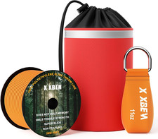 XBEN Arborist Throw Line Kit 150Ft Slick Rope 9/11/15Oz Throw Weight Refle