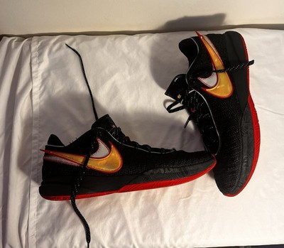 Nike LeBron 20 Men's Sneakers Black/University Red, Size 15
