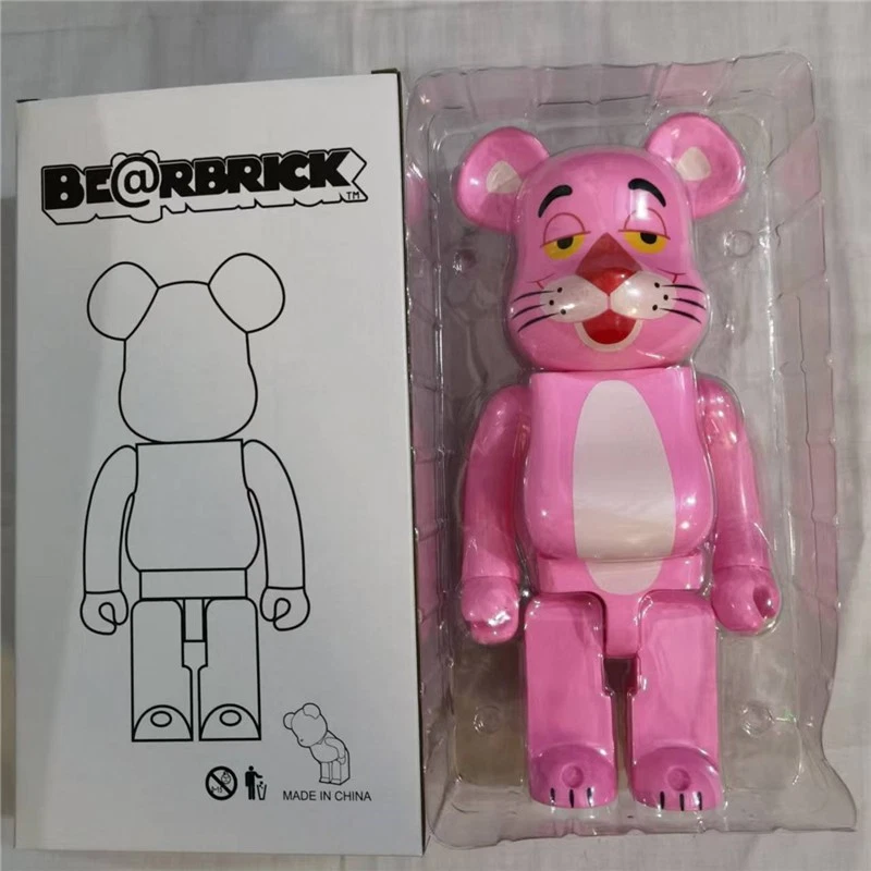 28cm Bearbrick 400% The Pink Panther Cartoon Ornament Toy  Decoration Model Gift - Image 3 of 4
