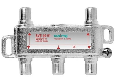 Axing SVE04001 4fach SAT-Verteiler basic-line