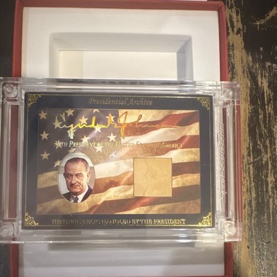 Lyndon B. Johnson Historic Relic Limited Edition A Word From POTUS PA-LBJ36 Card