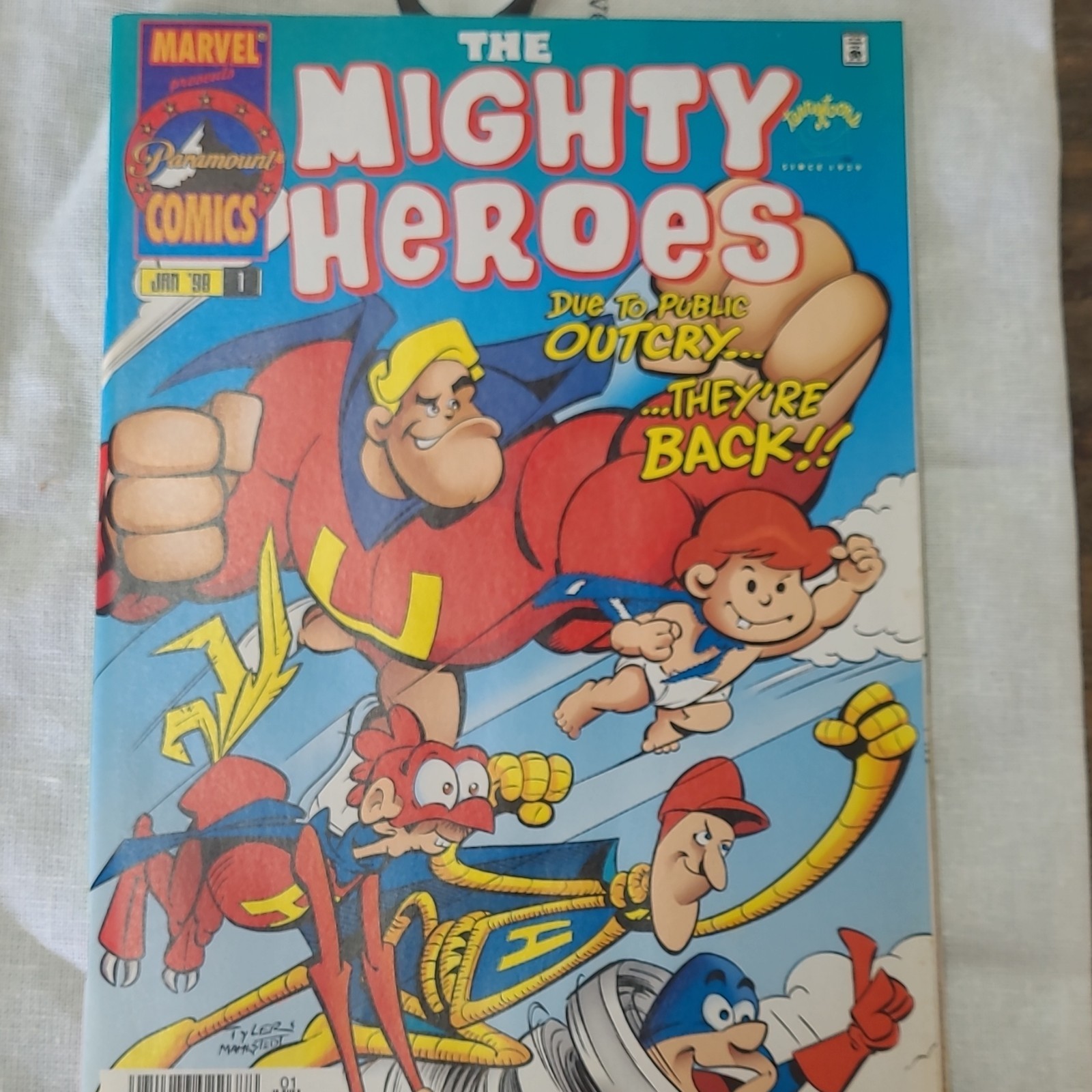 Marvel Comics Mighty Heroes #1 First Printing Strongman Tornadoman Ropeman