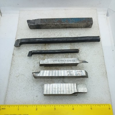 Vintage Rolls Royce RR Derby verschiedene Drehwerkzeuge 6 Stück Metallbearbeitung altes Werkzeug