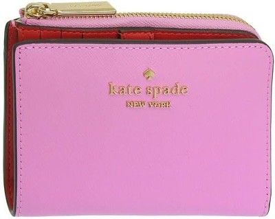 Kate Spade Outlet Madison Small L-Zip Wallet KH615 651 Surf Pink