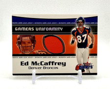 ED MCCAFFREY GAME WORN JERSEY - 2000 Fleer Gamers Uniformity Denver Broncos