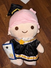 12 Plush KT Cinnamoroll My Melody Kuromi Graduation Plushie Doll