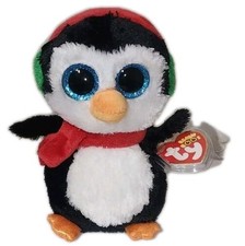Ty Beanie Boos NORTH the Holiday Penguin (6 Inch) NEW MWMTs Stuffed Animal Toy