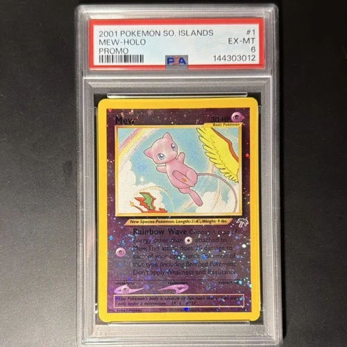 2001 Pokémon Southern Islands #1 Mew Holo Promo PSA 6