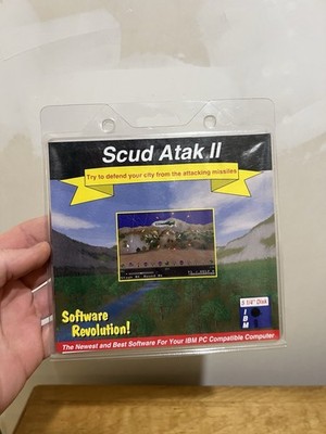 Scud Atak II 5 1/4  Floppy Disk IBM DOS Shareware Game Worlds Finest Software