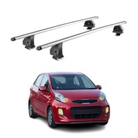 Alu DachträGer FüR Kia Picanto Ii 2011-2017 TÜV T-Nut AbschließBar 2Tlg Silber