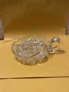 ABP- Antique American Brilliant Period Cut Crystal Glass “Nappy” Nut /Candy Dish