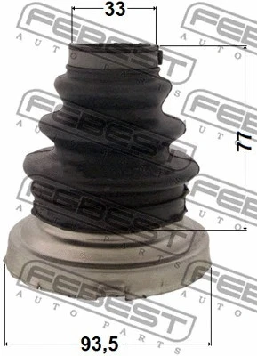 Febest 2006-2013 BMW X5 Bota Interior CV Kit Junta 93.5x77x33 1915-E70 Foto 2 de 2