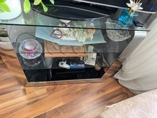 Glas Tv Tisch 100cm Glasplatte