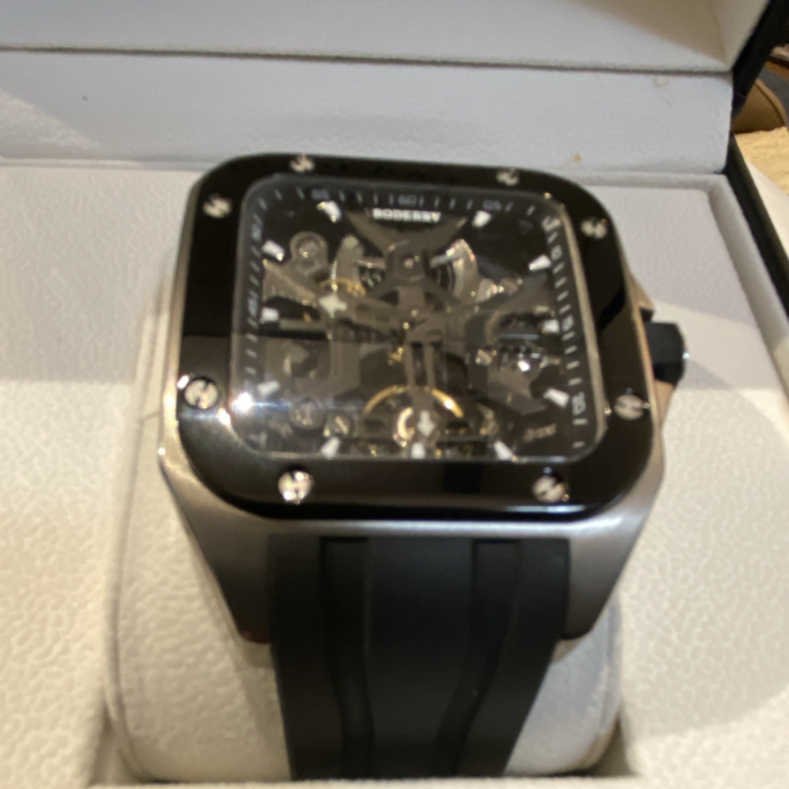 Boderry Storm-Square Automatic Titanium Watch A10… - image 1