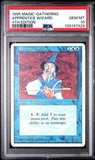 PSA 10 Apprentice Wizard MTG Core Set 4th Edition "ONLY 1 PSA 10"