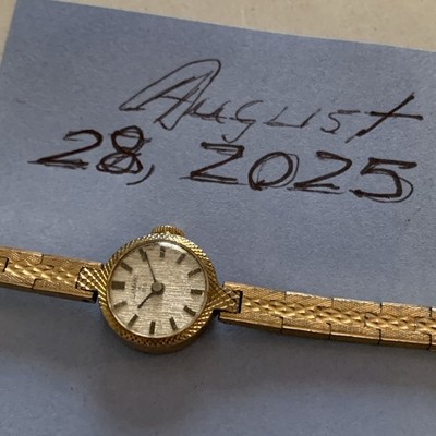 VTG Ladies Watch ,lamarc 100 Gold Tone Runs Well 6  Wrist