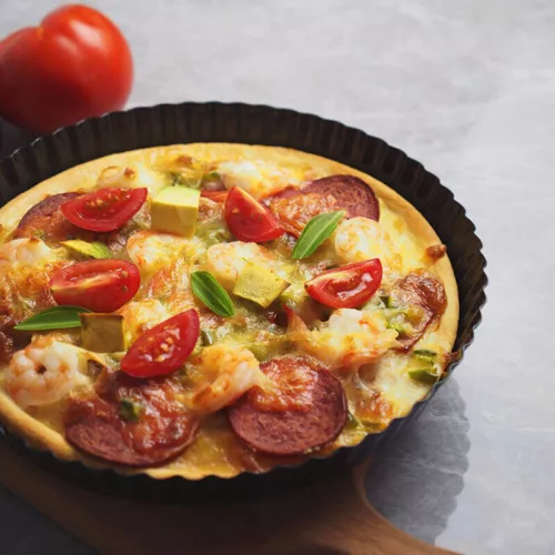 Quicheform 28cm Tarteform mit Hebeboden Antihaftbeschichtete Obstkuchenform DE - Bild 9 von 12