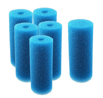 5.9'' Replacement Prefilter Foam Sponge Filtration Kit for Aquarium Fish (6)