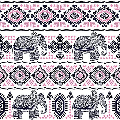 Homemania Tappeto arredo, Tappeto Stampato Elephant Life, Multicolore