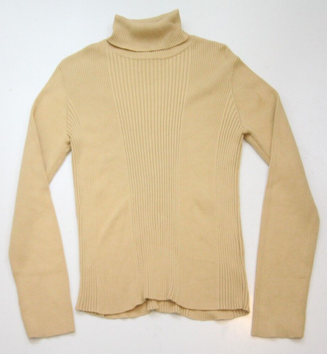 Cotton Ribbed Turtleneck Sweater 