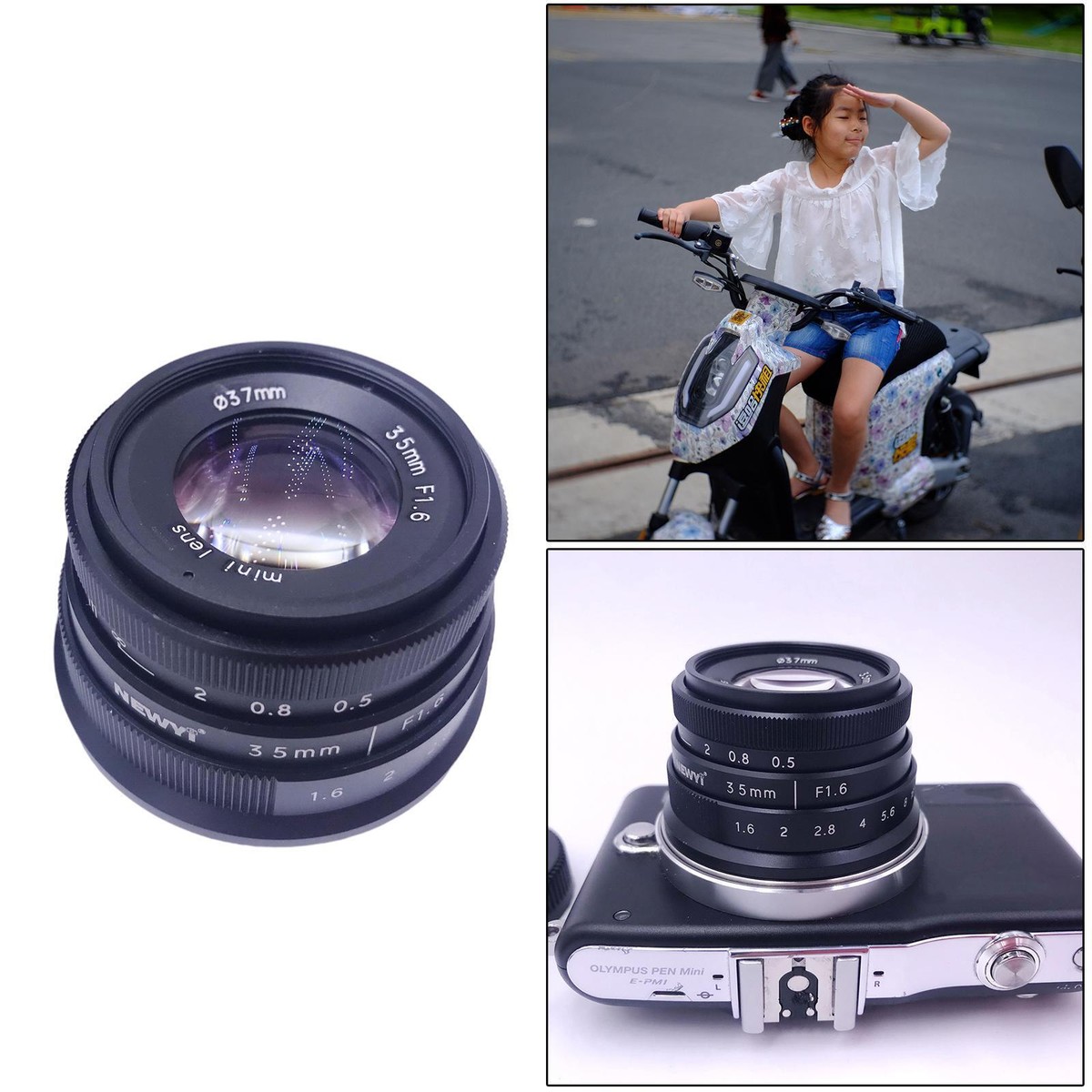 Mini 35mm APS-C Camera Lens for Panasonic Micro 4/3 cameras