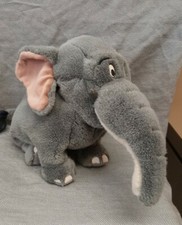 Shep Elephant Disney George of the Jungle RARE Dark Grey Bean Bag Plush 13 inch