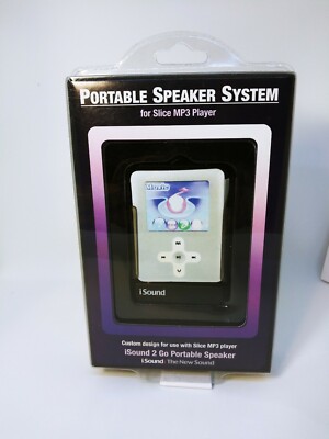 iSound 2 Go Portable Speaker System For Slice MP3 Player Slim and Ultra ligh New