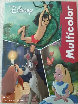 Walt Disney - Malbuch mit 32 Motiven (Lilo, Dschungelbuch, Dumbo, Alice, uvm.)