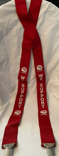 United Way Support Adult Red Suspenders