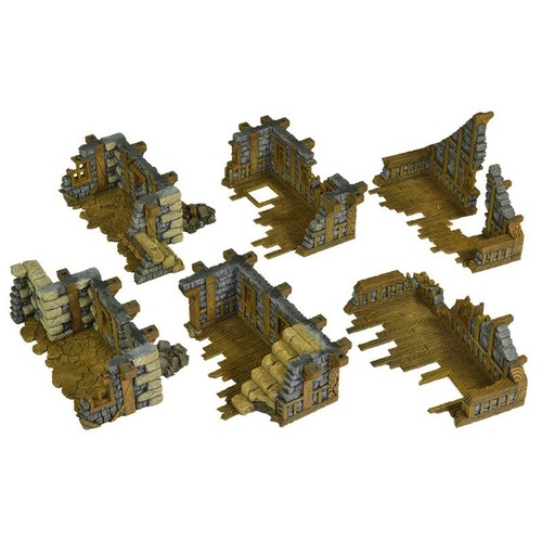 FOR MORDHEIM RUINED COTTAGE HOUSE TABLETOP LOTR AOS WFB FANTASY VILLAGE - Picture 11 of 11