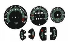 for Porsche 911 SC custom instrument cluster gauges KMH Speed Scale Speedometer 