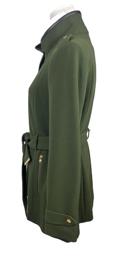 Preston And York Green Military Style Epaulettes Soft Shell Coat Women’s Size M - Picture 6 of 11