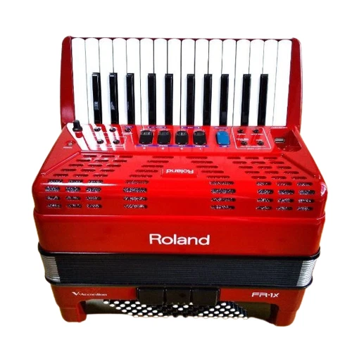 FR-1X RED Accordéon Roland - Touches piano - Rouge