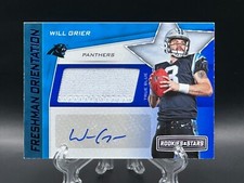 Will Grier 2019 Rookies & Stars Freshman Orientation Patch Auto Blue /49 RPA