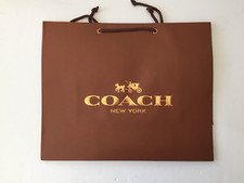 Premium Coach Paper Shopping Gift Bag (approx. 16" x 13" x 6-1/2")