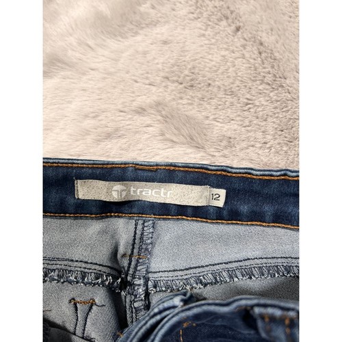 Tractor Girls Blue Denim Jeans Classic Straight Leg Everyday Bottoms Size 12 - Picture 15 of 18