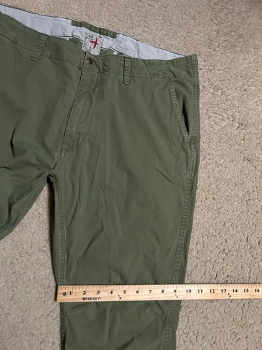 RELWEN Pants Mens 38 Green Flyweight Flex Chino Huckberry Stretch Classic Army - Picture 3 of 18