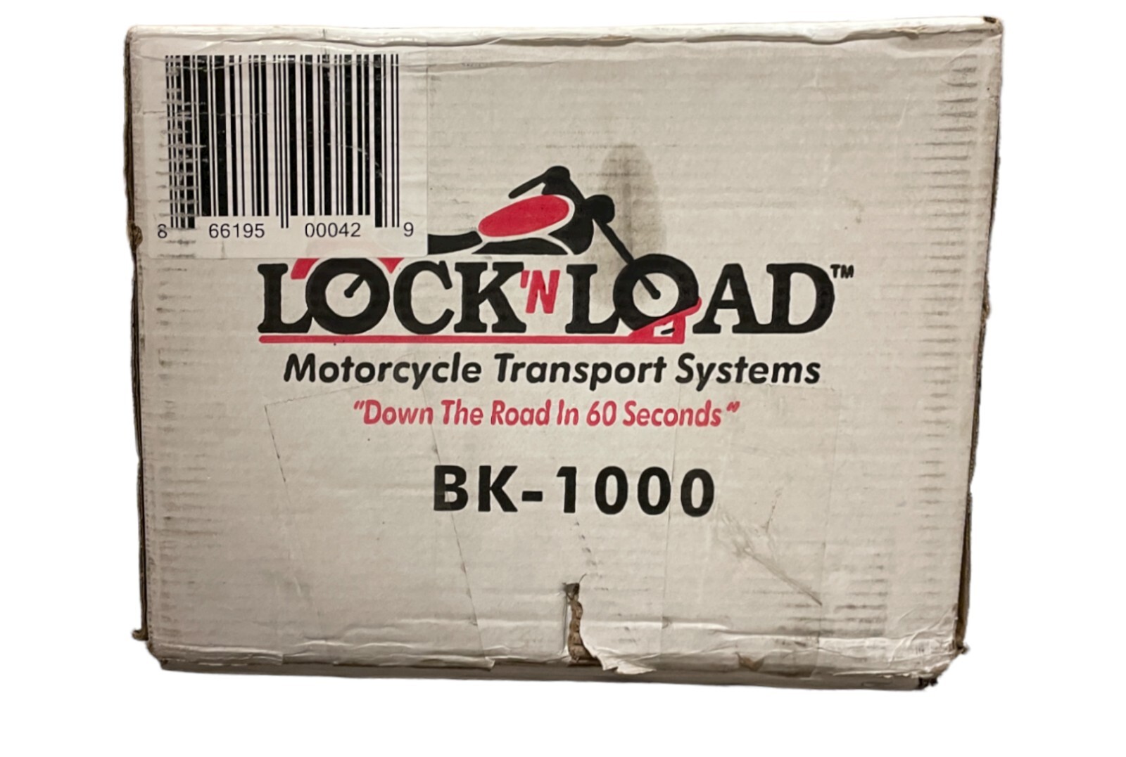 Lock 'N Load Motorcycle Wheel Chock with Ratchet Strap TieDown Manual