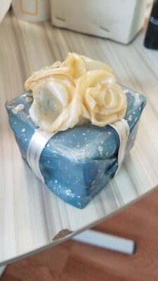 Vintage Made in Italy Leadless Wick Present shape Wax Candle