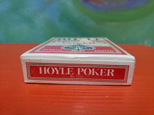 Vintage Hoyle Poker Jumbo Playing Cards 1980's Nevada Finish 1201 Plastic Coat - Picture 4 of 7