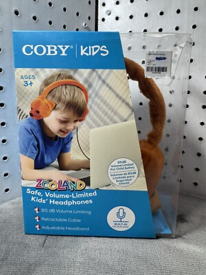 Kids Bear Headphones Coby Volume Limiting