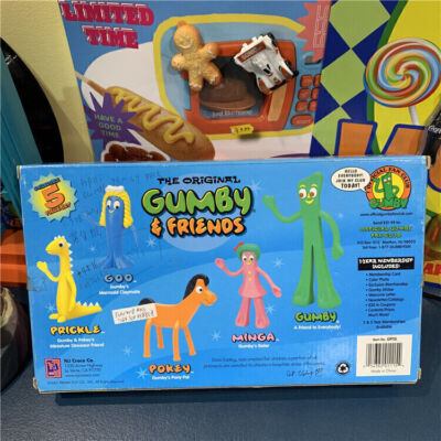 5 PCS Gumby & Friends Bendable Poseable Cartoon Figures