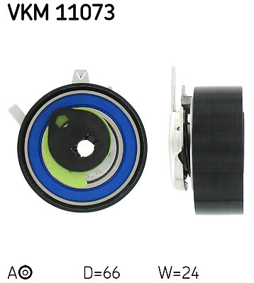 VKM 11073 SKF Tensioner Pulley, timing belt for VOLVO,VW