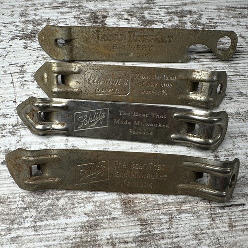 4 Vintage 1960’s Schlitz , Hamm’s, Keglined Keys Beer Can Opener & Bottle Opener - 第 5/18 張圖片